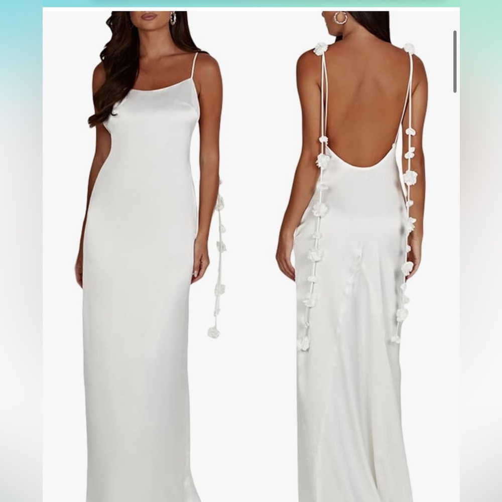 White Bridal Shower Dress